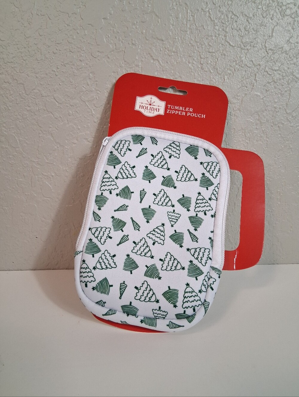 NEW Holiday Time | Christmas Tree Tumbler Zipper Pouch Pocket Holder - Picture 5 of 6